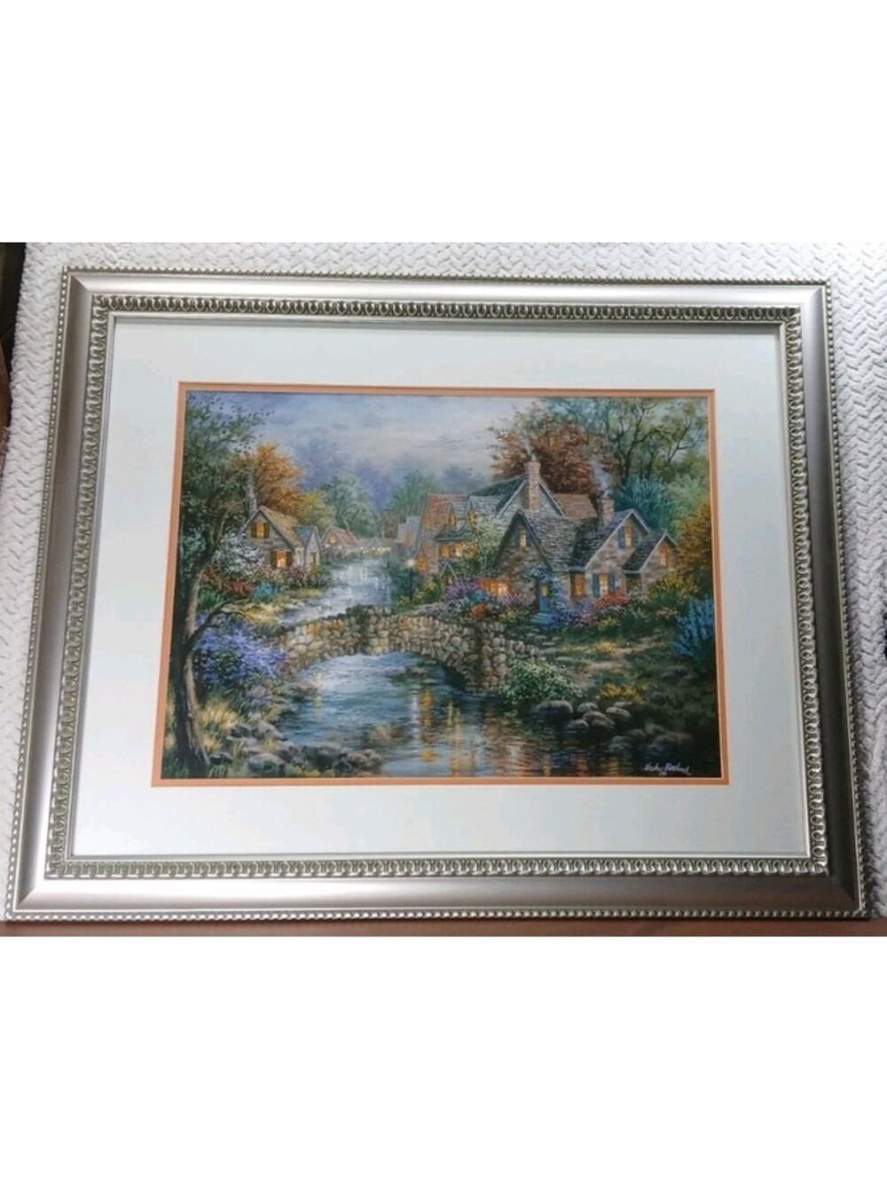 Nicky Boehme Print - Stonehedge Bridge - Cottage Country Retreat - 32"x26" Frame